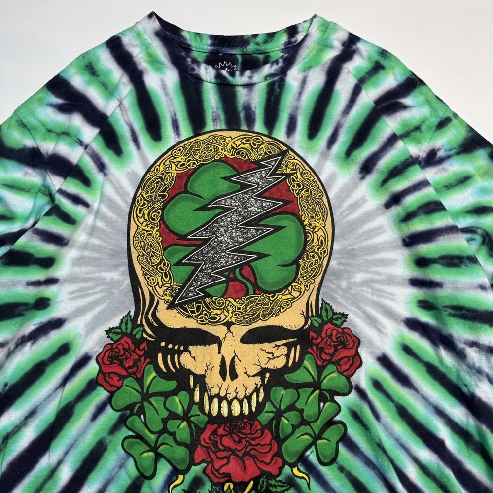 Grateful Dead Shirt Mens Large Multicolor Tie Dye Long Sleeve Sundog Graphic Tee